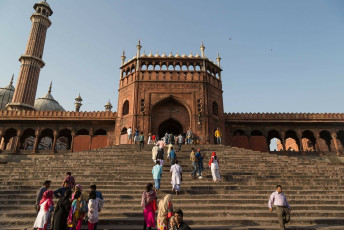 Jama Masjid, Vieja Delhi, la mezquita más grande de la India - Imagen de Morenovel