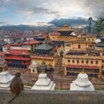 Templo Pashupatinath banco del río bagmati katmandú